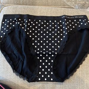 NWT Victoria’s Secret polkadot high leg brief panties